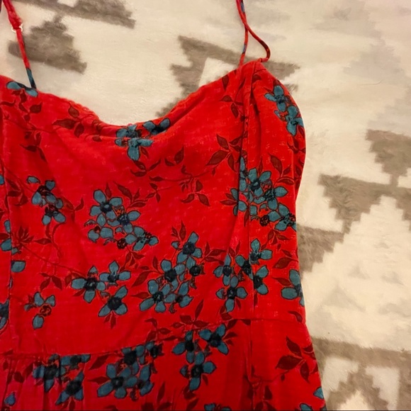 Red and Blue Mini Dress - Picture 2 of 4